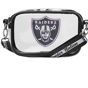 Las Vegas Raiders Clear Crossbody Stadium Bag